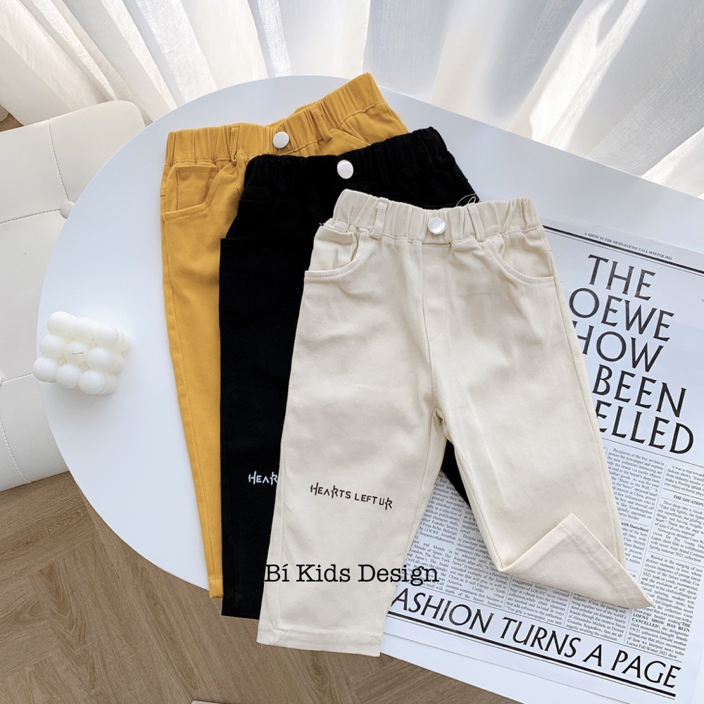 Quần Kaki Dáng Dài Chất Thô Mềm Cho Bé Trai Thời Trang Trẻ Em Bí Kids