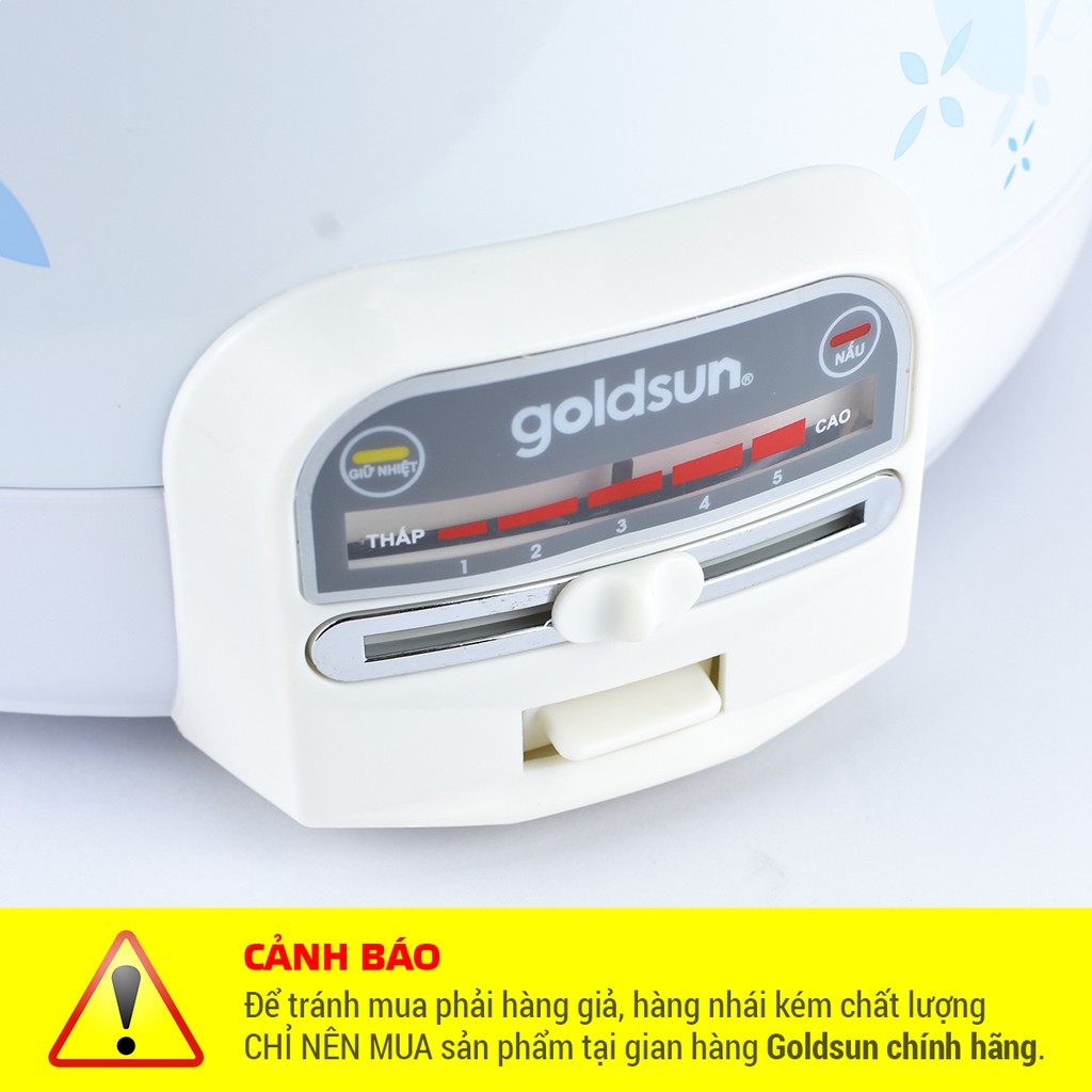 Nồi lẩu điện đa năng 3 lít GOLDSUN 1300W CF1202MTB / Sunhouse SH535L Hợp Kim Nhôm Tráng Men