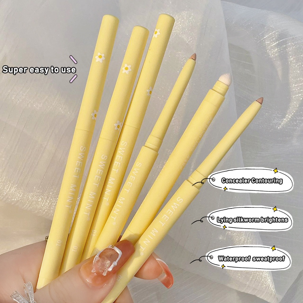 Bút Che Khuyết Điểm Hai Đầu Có Mút Xốp Giúp Làm Sáng Và Che Phủ Quầng Thâm Hiệu Quả