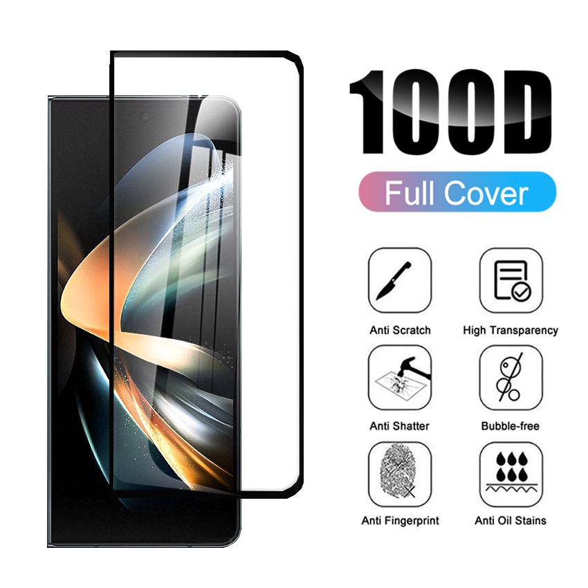 Kính Cường Lực 100D Bảo Vệ Màn Hình Cho Samsung Galaxy Z Fold 4 Fold 3 ZFold3 5G HD
