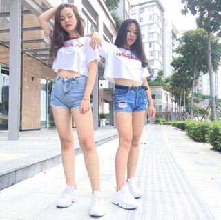 ÁO CROP TAY LỠ( kèm clip hình thật )