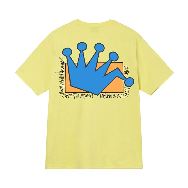 Áo Thun Ngắn Tay In Chữ Stussy Stusy Thời Trang Cho Nam Nữ