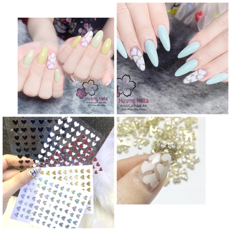 Hình dán Sticker Trái Tim.Có ảnh thật làm mẫu