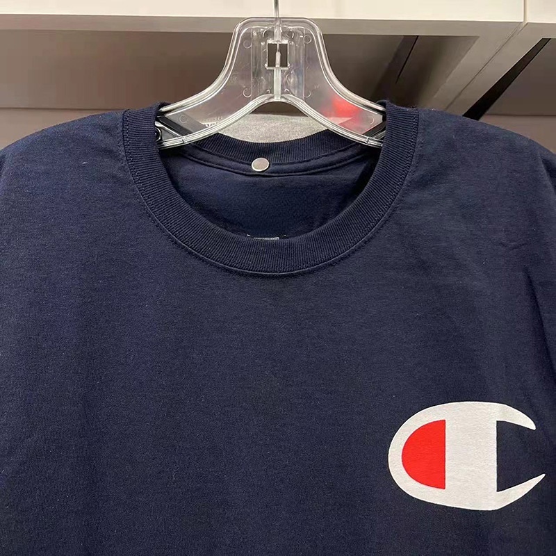 Áo Thun Cotton Tay Ngắn Cổ Tròn In Chữ Champion Đơn Giản Thoải Mái Phong Cách Mới Cho Nam