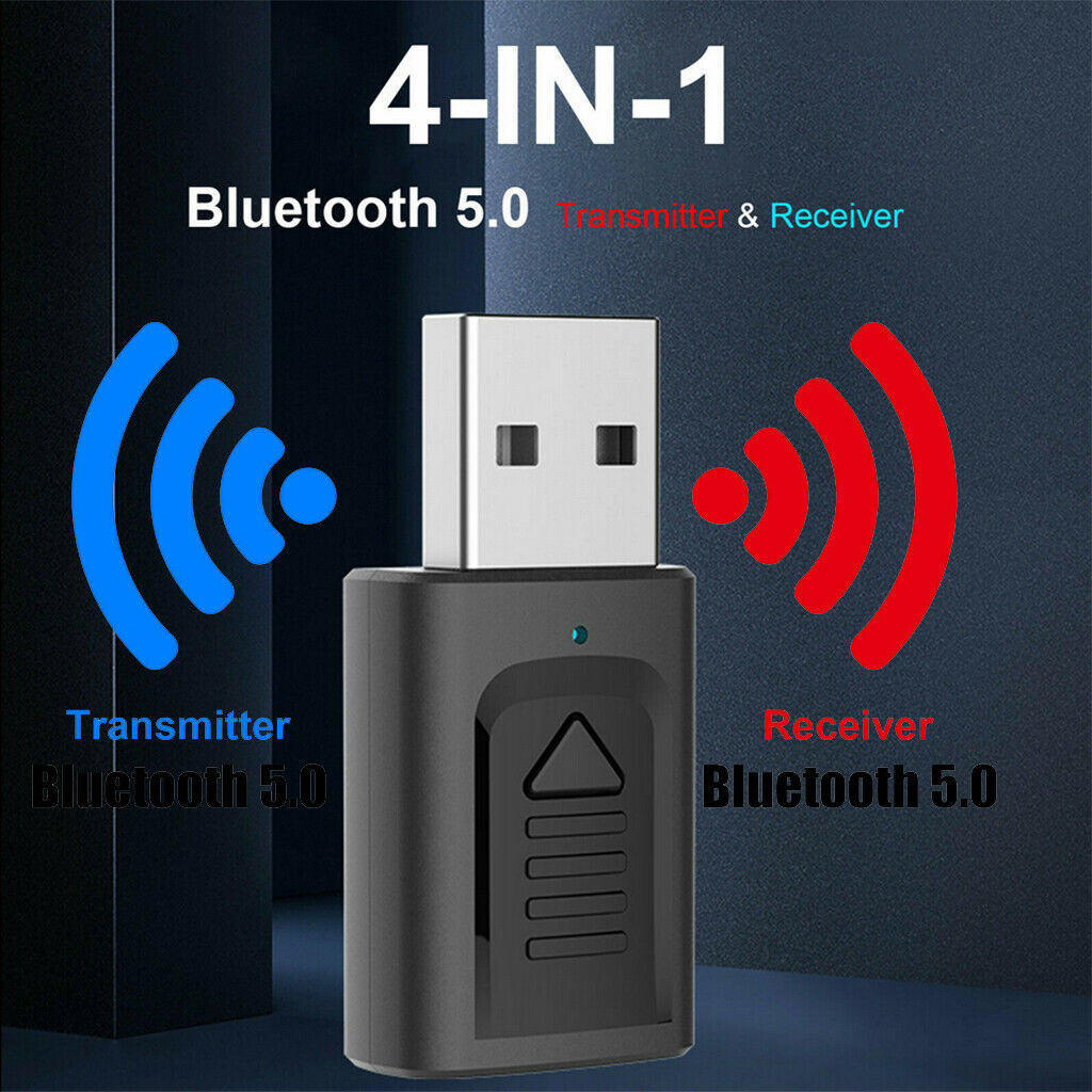 SafeTrip USB Bluetooth 5.0 Transmitter and Receiver For PC TV Car Nintendo Switch