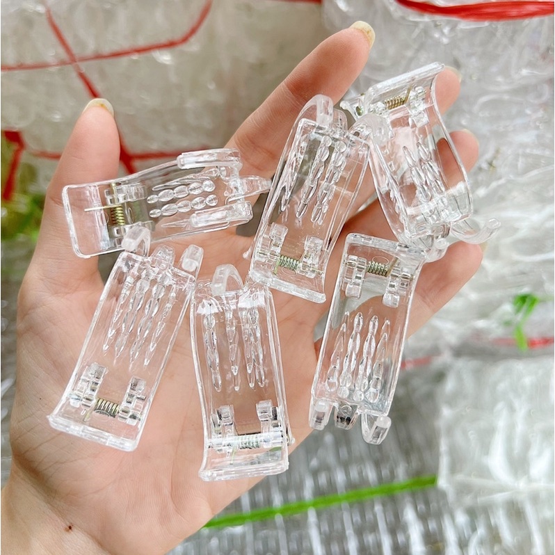 Kẹp càng cua nhựa trong 3 răng/5 răng giá rẻ