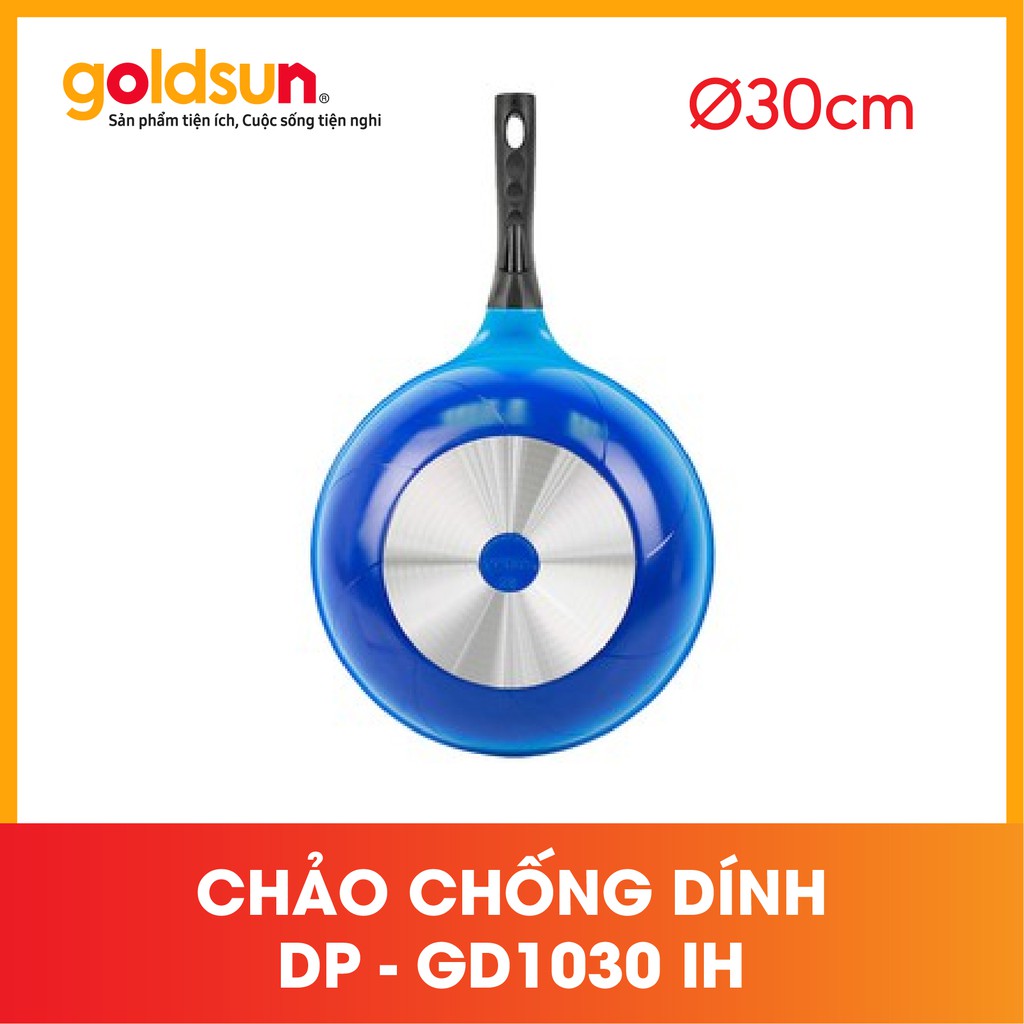 Chảo ceramic Goldsun 🎉FREESHP️🎉 Chảo chống dính sâu lòng DP-GD1030 IH (B) phi 30cm