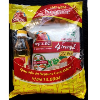 Hạt nêm Neptune 380g tặng dầu ăn Neptune gold vị Nấm 250ml