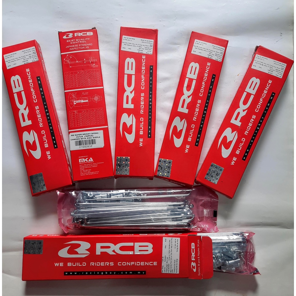 Bộ 2 bánh căm Crom RCB chính hãng dùng cho các loại xe máy gắn vành 17''