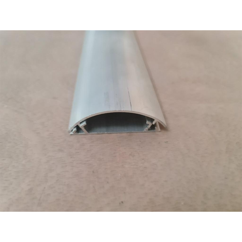 Ghen bán nguyệt vân gỗ  D60 -nhôm