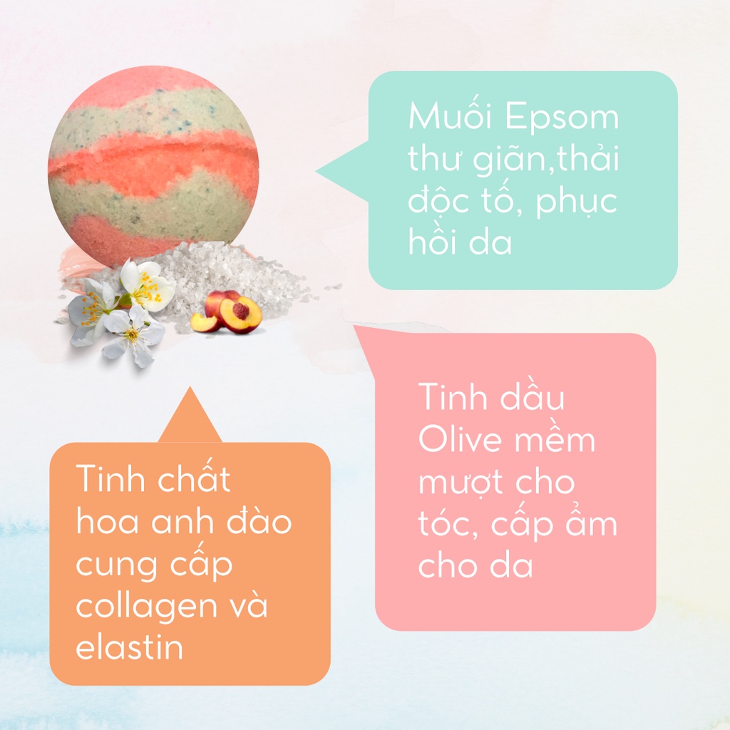 CUTIE PIE [Labbi] Bath bomb / Viên sủi bồn tắm / Bom tắm