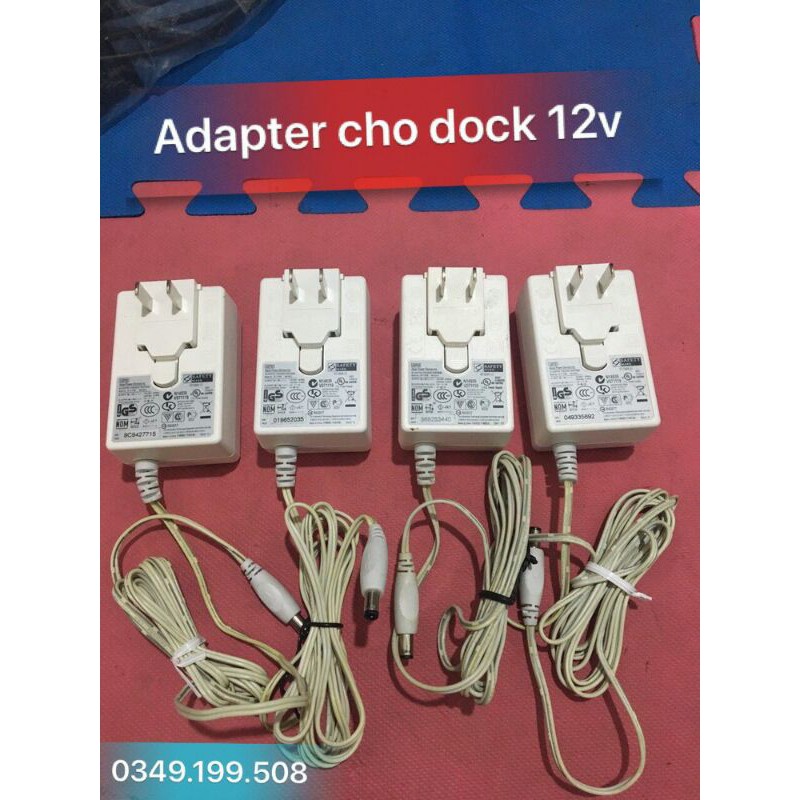 Nguồn Adapter 12v 1.5a, 2a... loại tốt jack 5.5x2.5mm dùng dock, camera, modem..