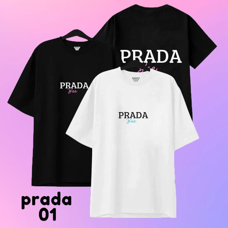 Áo Phông Prada Nam Nữ Dáng Rộng