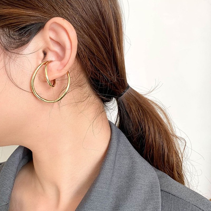 Bông tai kim loại phong cách Âu Mỹ thời trang cao cấp F241