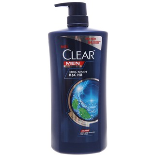 Dầu gội sạch gàu Clear Men Cool Sport bạc hà mát lạnh 900g