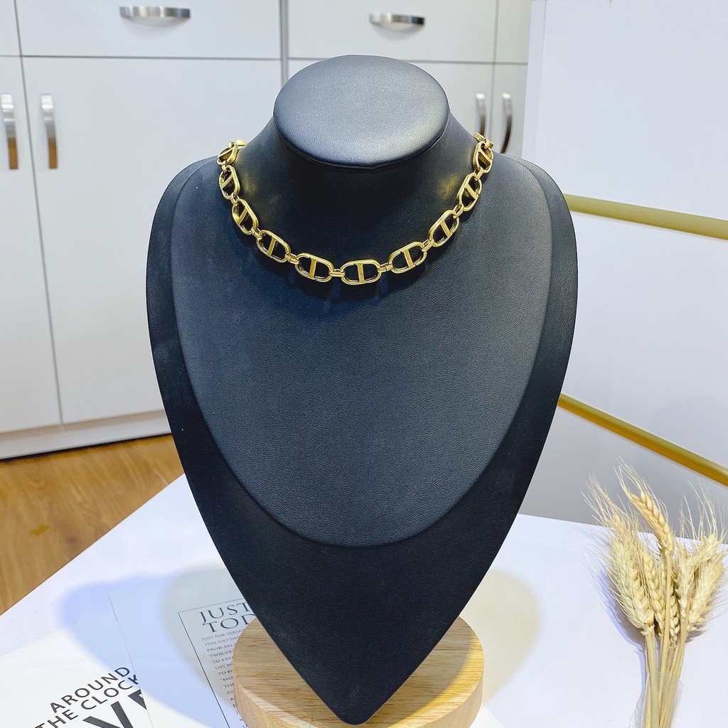 Choker - Vòng Cổ Nữ Chữ CD Thương Hiệu Cao Cấp - MS08503