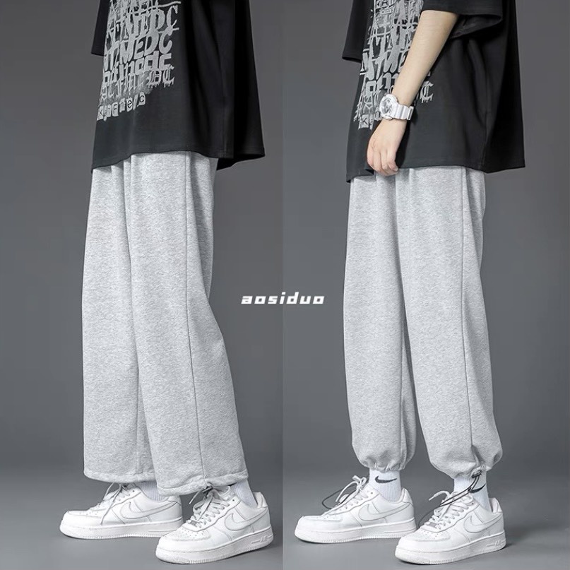 Quần Jogger nam nữ-Quần ống rộng Unisex Thể Thao trơn chất liệu nỉ da cá Form rộng