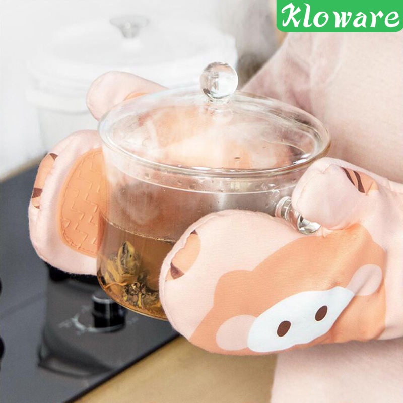 Set 2 Găng Tay Chịu Nhiệt Dùng Cho Lò Nướng / Nấu Ăn