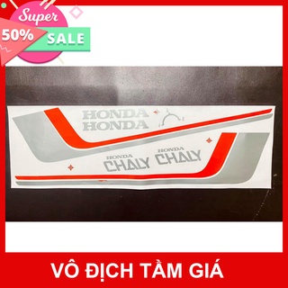 Hcm- ddxm - v8 - bộ tem xe chaly đỏ xám