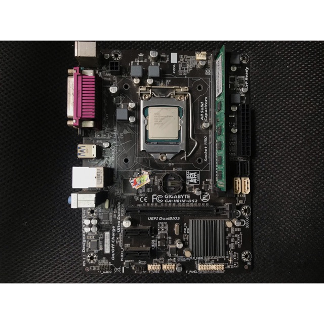 Combo Main Giga H81 + CPU G3240 + Ram 2G Bus 1600