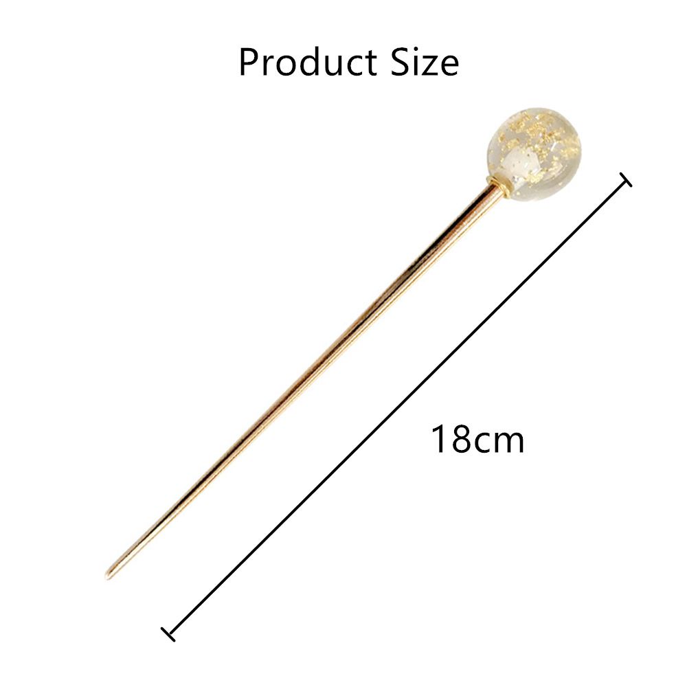 Trâm Cài Tóc Bằng Nhựa Resin Lấp Lánh Thời Trang Cho Nữ|Foil Tròn / Nhiều Màu