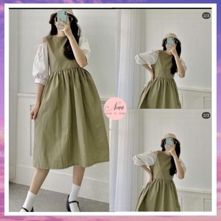 Váy Nữ Dáng Babydoll Hở Vai Chất Dãn Dầy Nina Store (Có video + ảnh đánh giá)