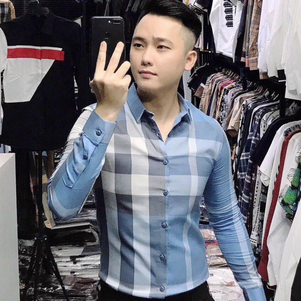 Áo sơ mi thiết kế đẹp thời trang cao cấp nam , áo sơ mi cao cấp nam MS890