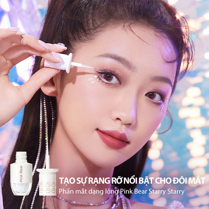 Phấn Mắt Pink Bear Dạng Lỏng Tạo Hiệu Ứng Sao Lấp Lánh 4 Màu Tuỳ Chọn 3g | BigBuy360 - bigbuy360.vn