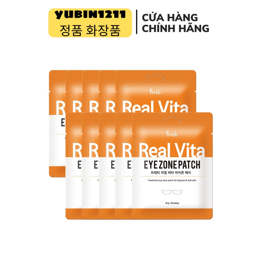 Mặt Nạ Mắt REAL VITA Túi 30 Miếng