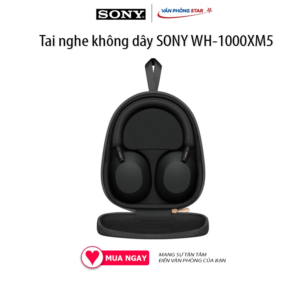 Tai nghe Bluetooth Sony WH-1000XM5 công nghệ chống ồn, Chuẩn thiết kế Bluetooth 5.2 Khoảng cách hoạt động 10m, 4 Mic