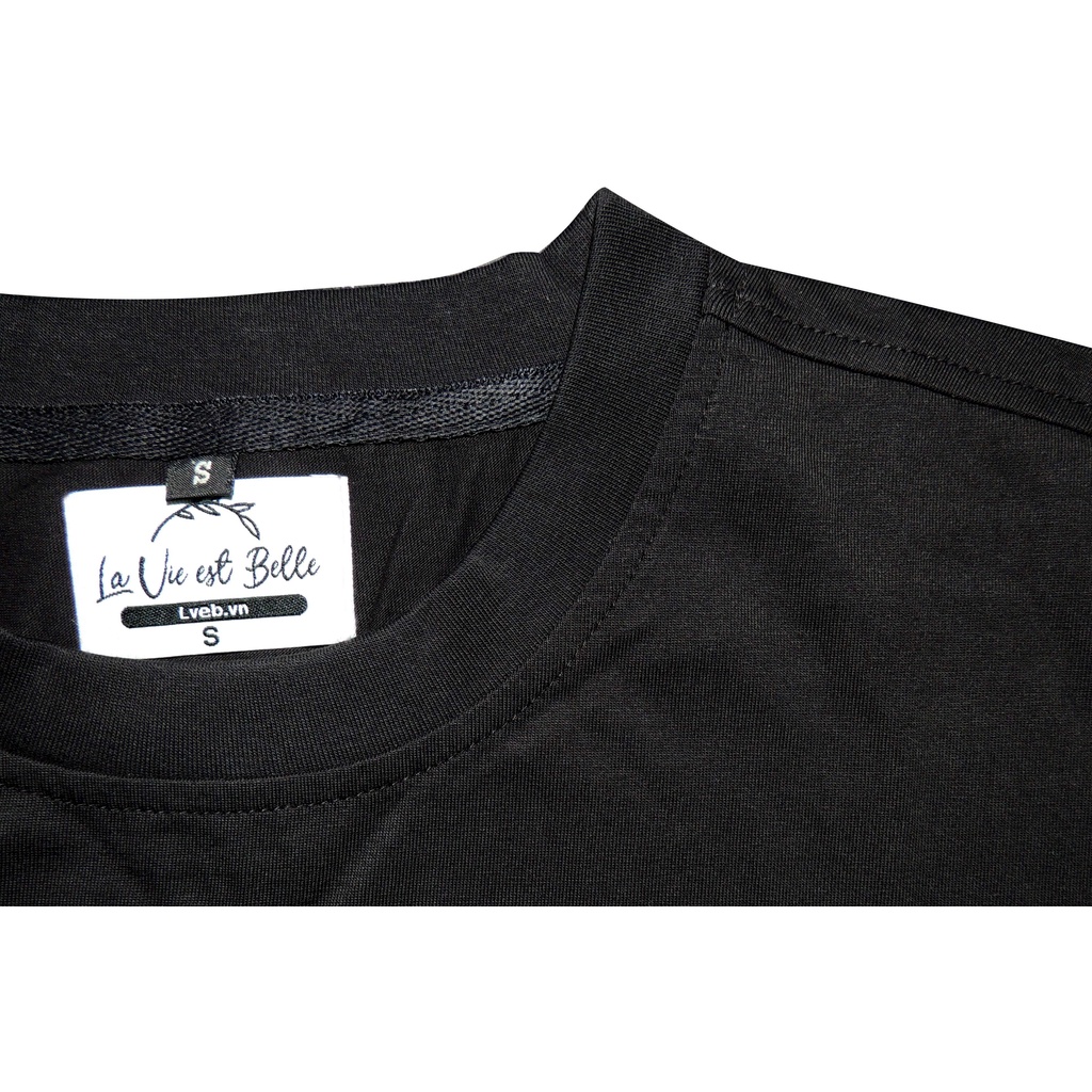  Áo Thun Nam Ngắn Tay Đen Trơn Basic, Áo Thun Unisex 100% Cotton Co Giãn Tốt | BigBuy360 - bigbuy360.vn