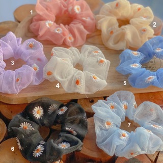 Scrunchies , buộc tóc vải , vòng tay , cột tóc