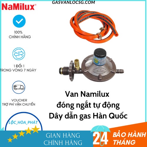 Van điều áp bếp gas - Namilux -NA-336-VN- Đóng ngắt tự động - Van ga thấp áp