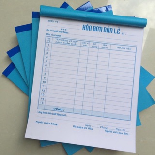 5 Hoá đơn bán lẻ 2 liên size A5