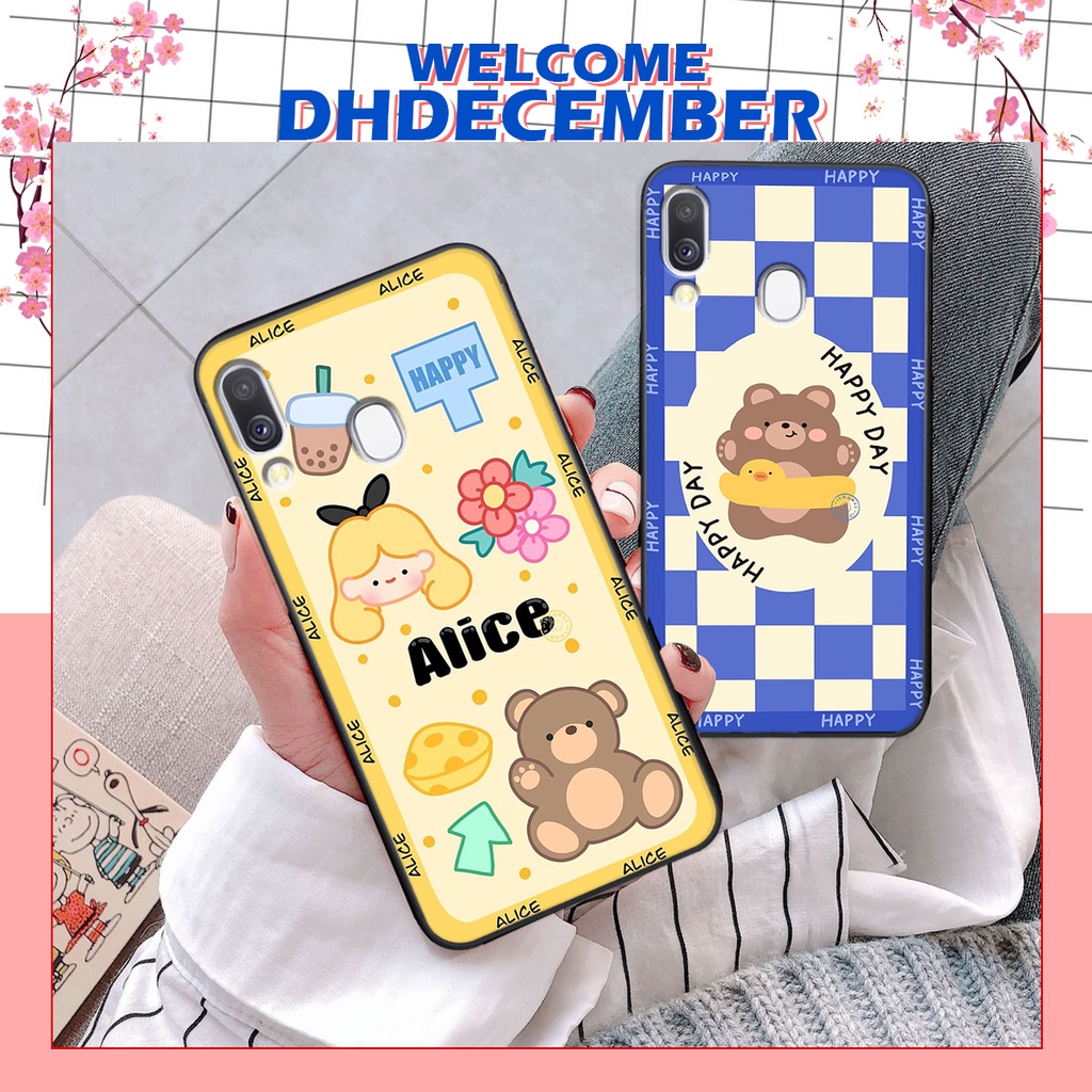 Ốp lưng Samsung A40 in hình 3D gấu mới nhất - sang - chảnh - ĐẸP- BỀN