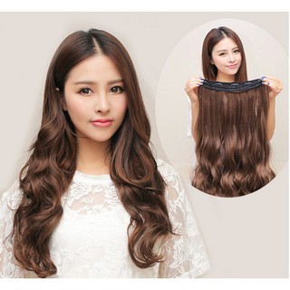 TÓC GIẢ KẸP XOĂN 5 PHÍM DÀI 50 CM