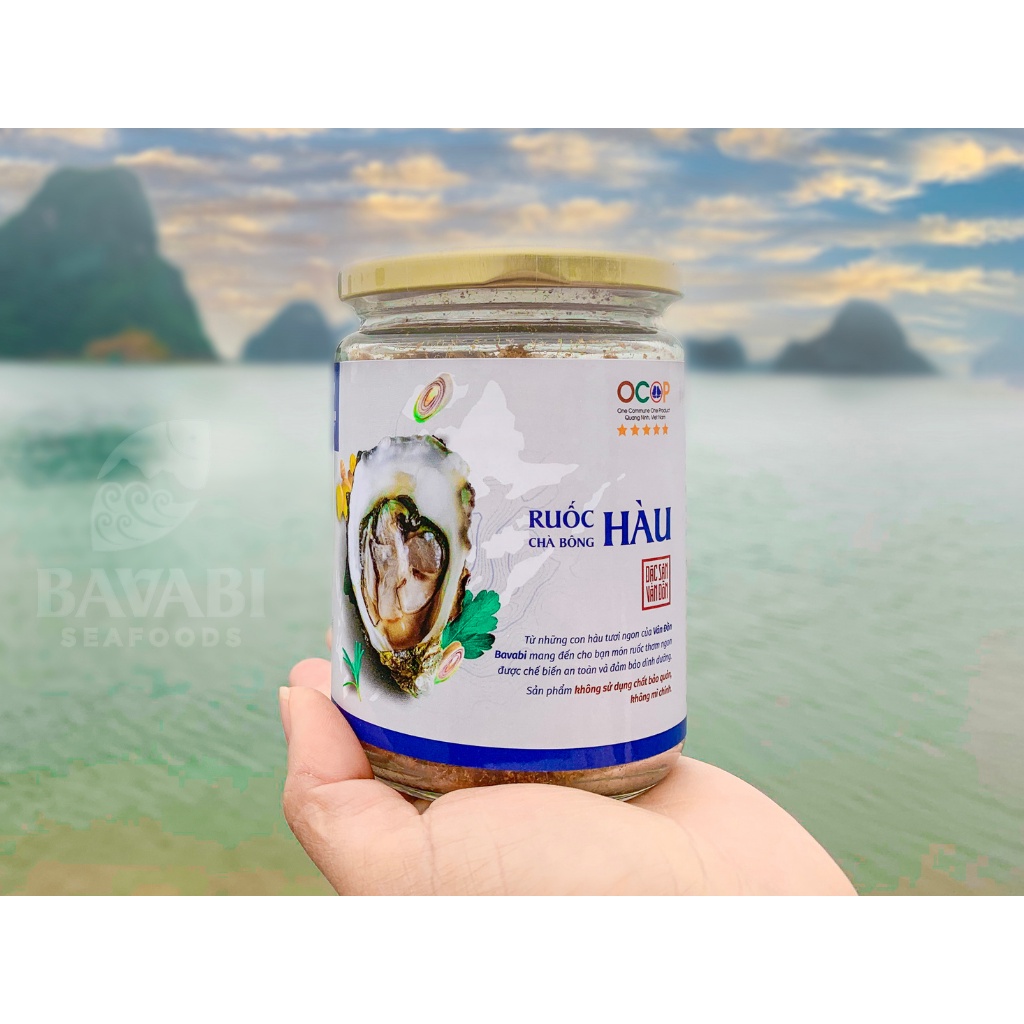 Hũ 100g Ruốc hàu Bavabi thực phẩm đóng hộp đặc sản Quảng Ninh, Đảm bảo vệ sinh An toàn thực phẩm