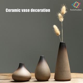 Home Simple Elegant Classic Ceramic Vase Ceramic Flower Vase for Office Living Room Table Desk