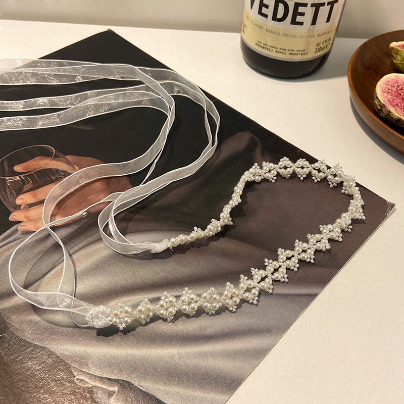 Bờm Tóc Tết Dây Hoạ Tiết Hoa Nhí Dễ Thương Năng Động Cho Nữ