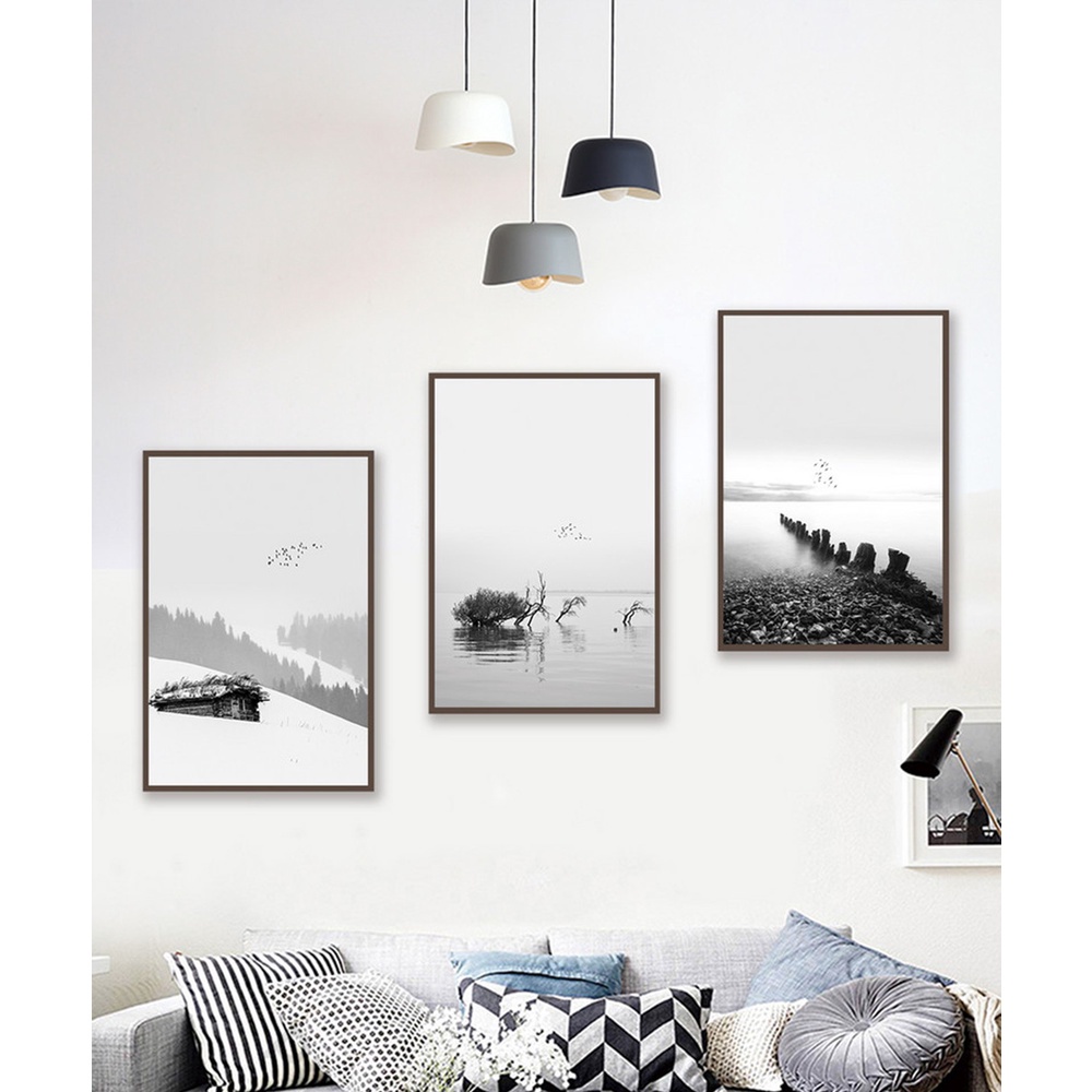 In hình ép gỗ Laminate TRANH PHONG CẢNH - Mẫu 9 (3 HCN 3x20x30, 3x30x40, 3x40x60). In ảnh theo yêu cầu