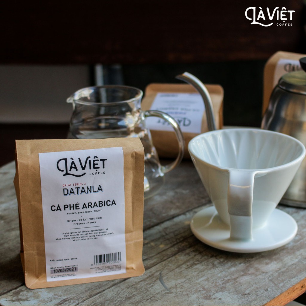 Cà Phê Nguyên Hạt LÀ VIỆT, Chuyên Dụng Pha Thủ Công, Đà Lạt Series 100% Arabica 250gr Vị Thanh Nhẹ | BigBuy360 - bigbuy360.vn