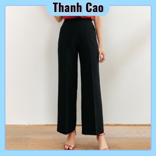 Quần suông ống rộng khoá hông cạp cao SIÊU HOT