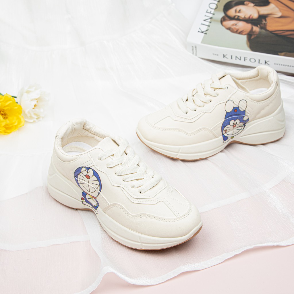 Giày MWC 0526 - Giày Thể Thao Nữ, Giày Sneaker Nữ In Hình Doraemon Siêu Cute