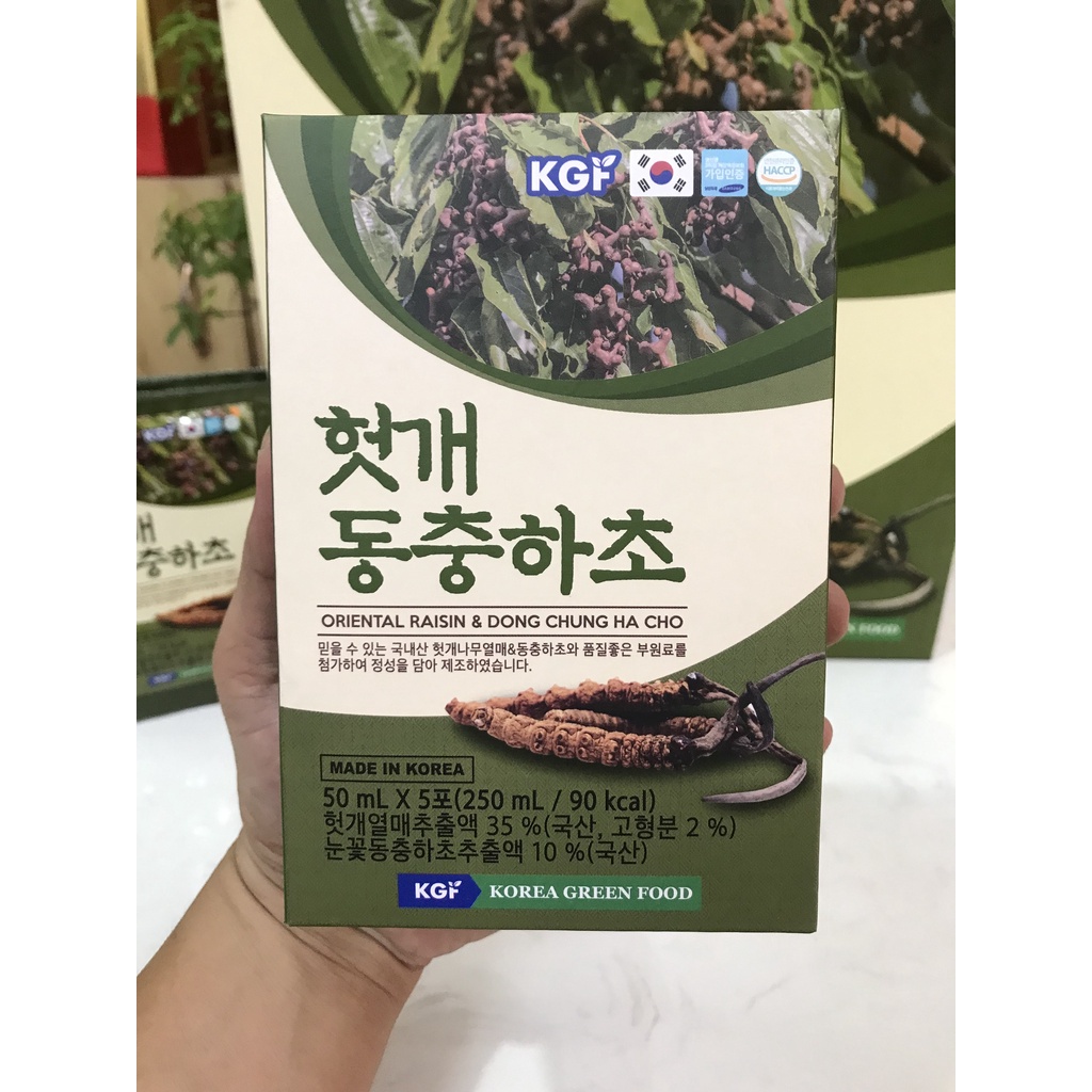 Nước Mát Gan Đông Trùng Hạ Thảo Hasusam 50ml x 30 gói