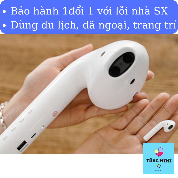 Loa Bluetooth Không Dây Hình Tai Nghe Airpod MK101 Siêu To Độc Đáo - Loa Bluetooth Mini Cầm Tay Để Bàn