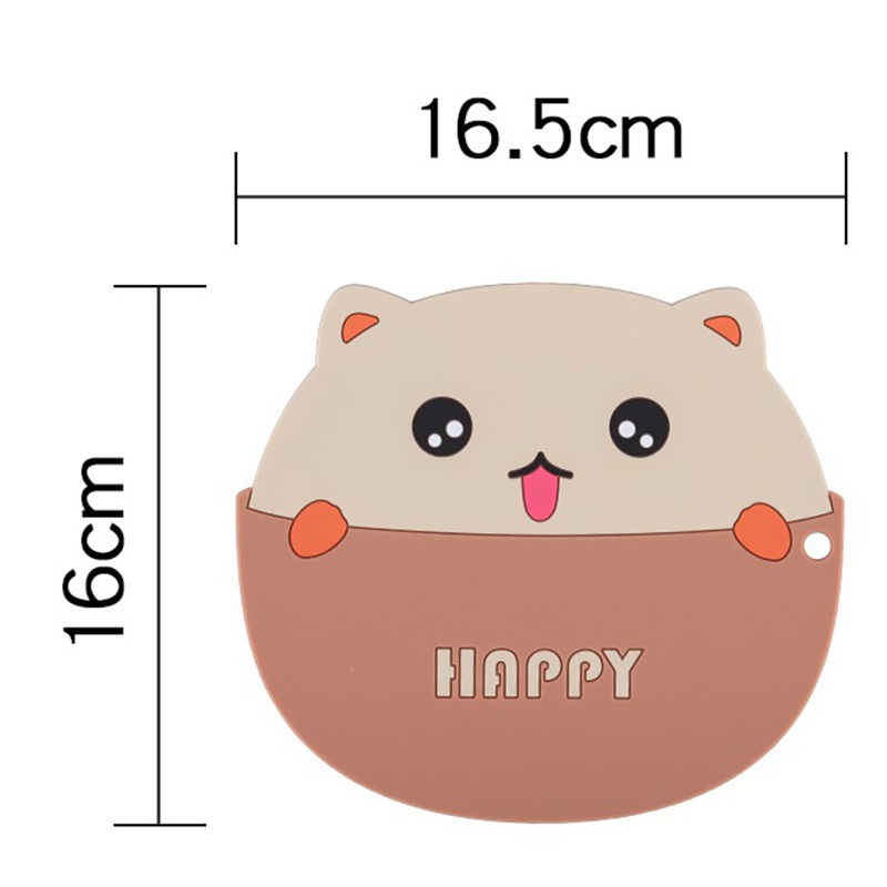 Tấm Lót Bàn Ăn Bằng Silicon Cách Nhiệt Chống Thấm Nước / Dầu / Bỏng Thiết Kế Tiện Dụng