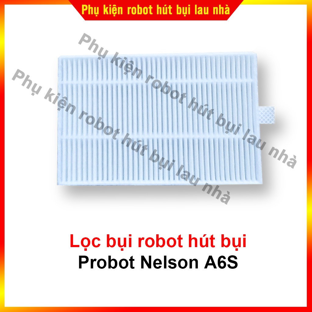 Phụ kiện chổi cạnh, lọc bụi, khăn lau, chổi chính robot hút bụi Probot Nelson A6S