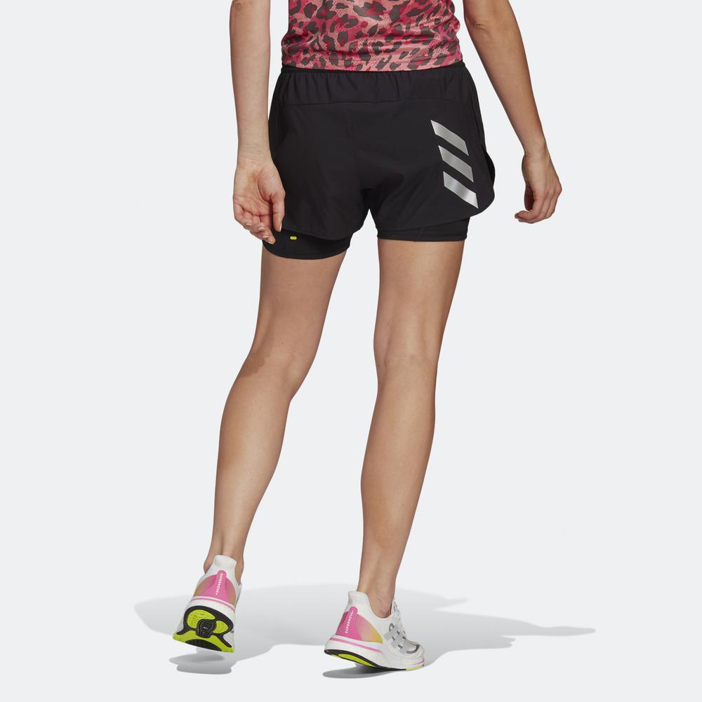 Quần Ngắn adidas RUNNING Nữ Quần short 2 trong 1 Fast Primeblue Màu đen GN4409