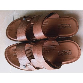 trinh96 dép da nam Savato siêu bền