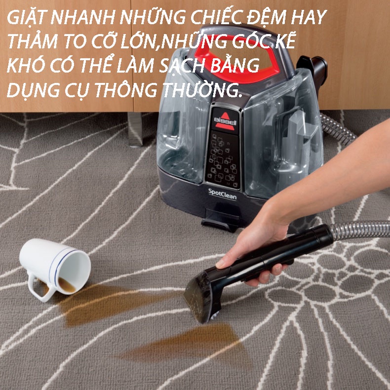 Máy giặt thảm sofa BISSELL SPOTCLEAN PROHEAT 36988 diệt khuẩn - CAM KẾT CHÍNH HÃNG - GEXHOME
